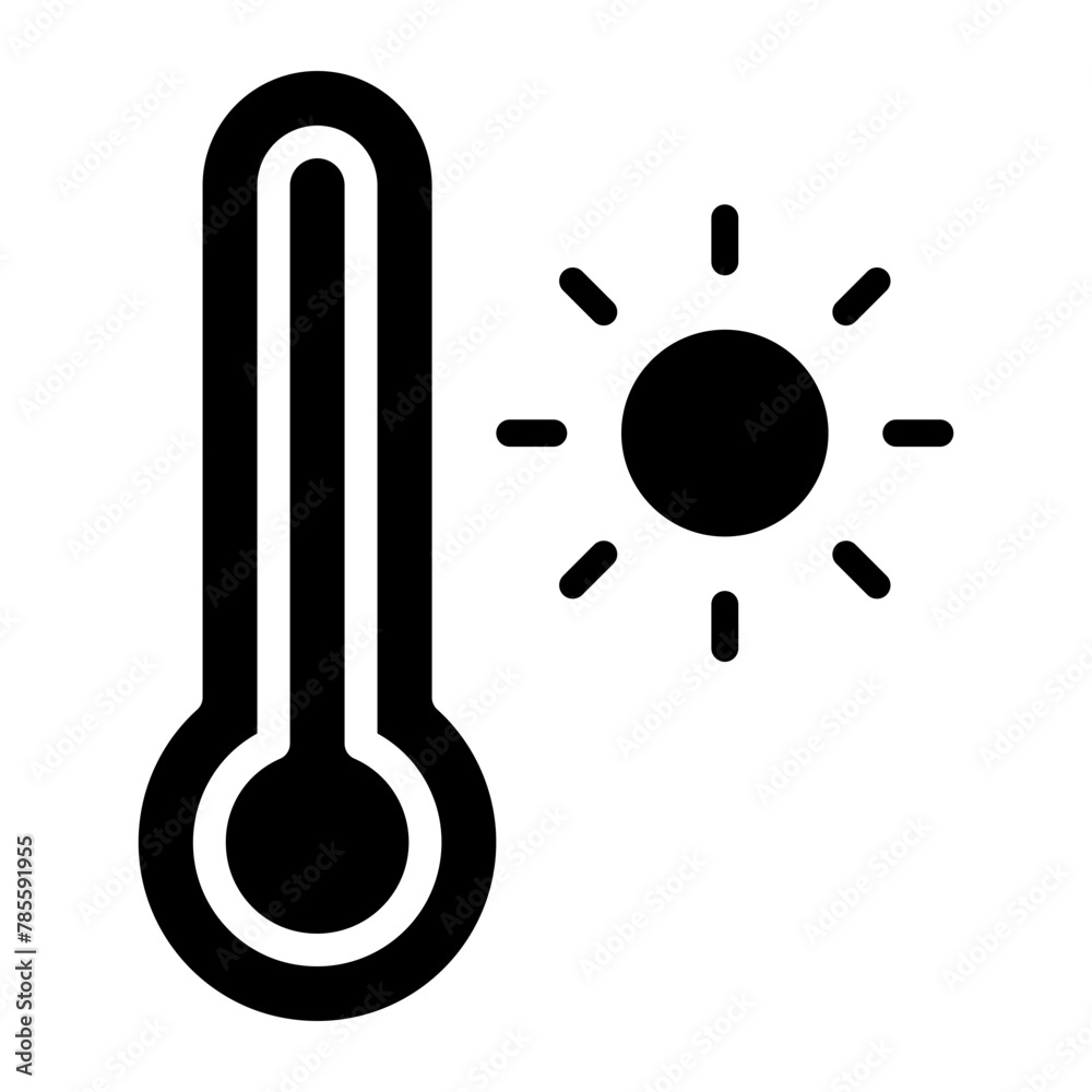 solar temperature icon solar temperature icon