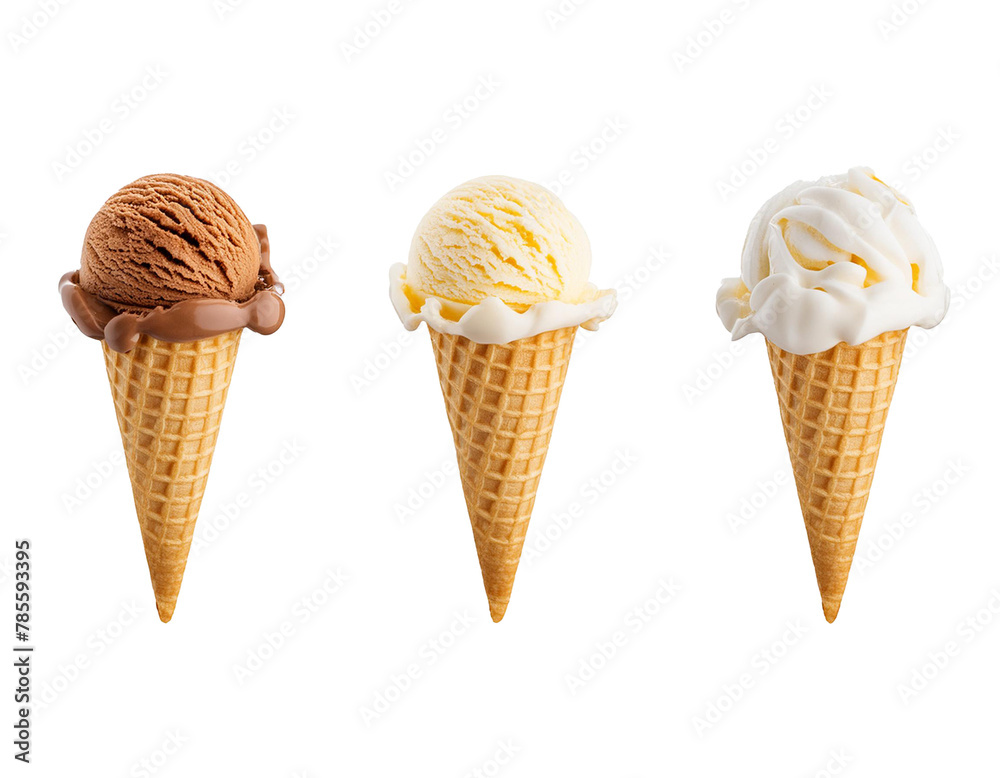 Verschiedene eis Sorten, transparent Hintergrund. Verschiedene eis Sorten, transparent Hintergrund.
