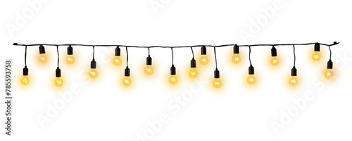 PNG String lights chandelier lighting yellow