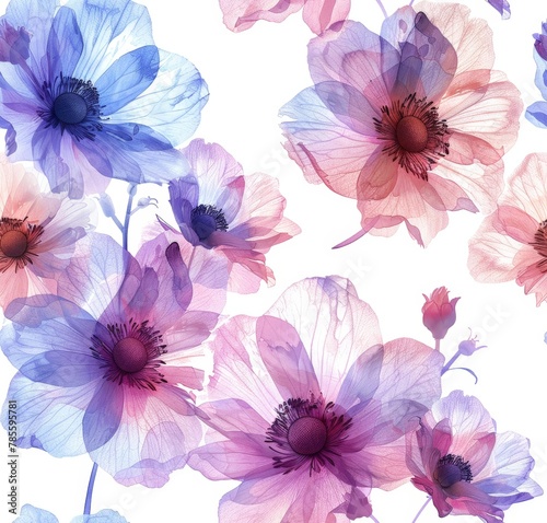 Pastel Floral Watercolor Painting Generative AI