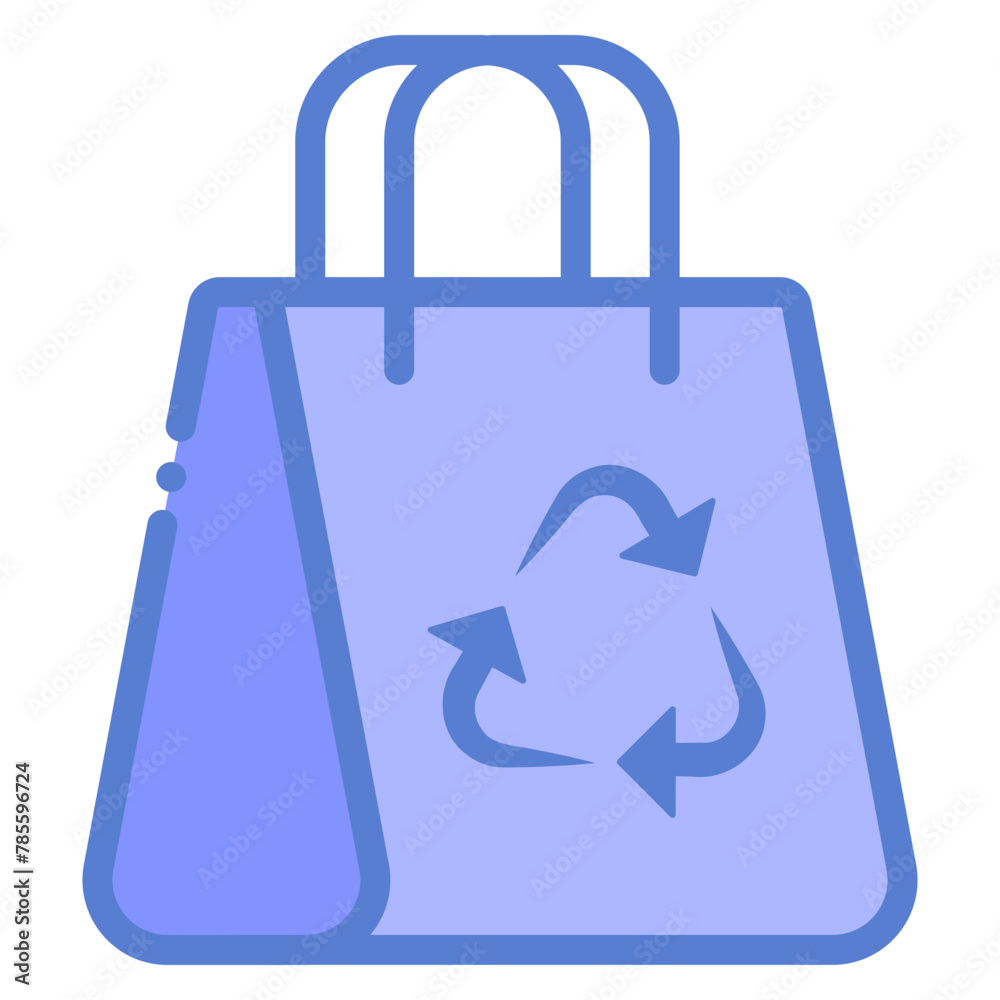 recycle paper bag icon recycle paper bag icon