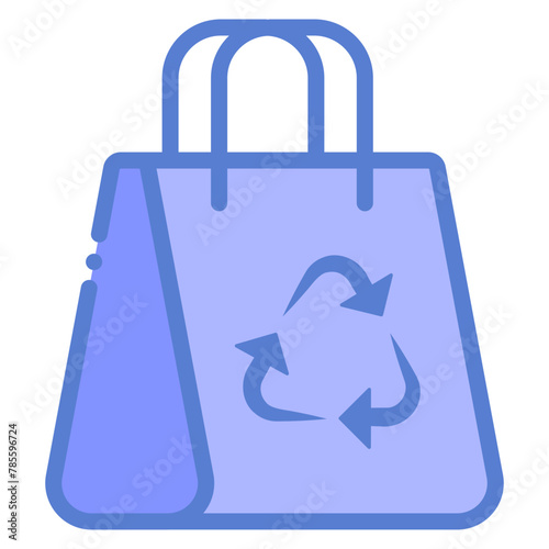recycle paper bag icon