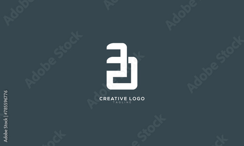 EA AE Abstract initial monogram letter alphabet logo design