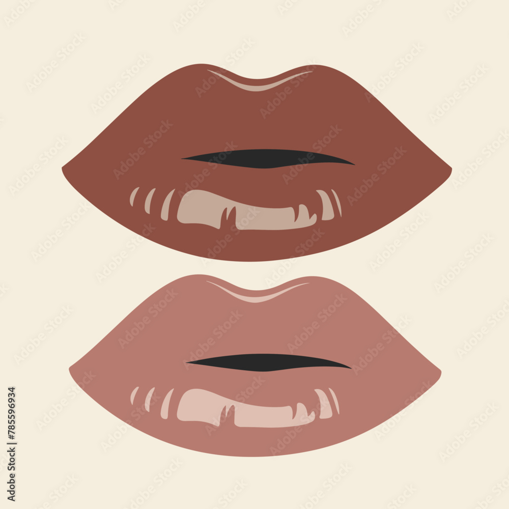 illustration of lips illustration of lips