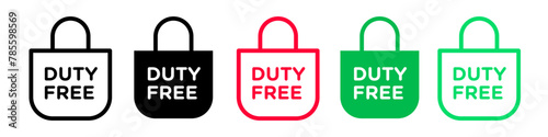 Airport Shop Duty-Free Products Symbol for Budget-Friendly Purchases
