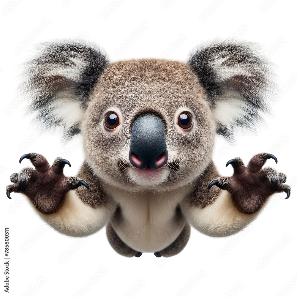 Isolated Cute Funny Animal on a Clear PNG Canvas, Generative AI Isolated Cute Funny Animal on a Clear PNG Canvas, Generative AI