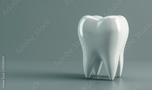 A dentistry banner with a 3D rendering pattern against a grey background, highlighting toothache problems.