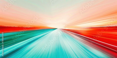 high speed concept  gradient river and sky  speed lines