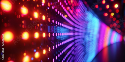 Wallpaper Mural Neon lights LED stage screen Torontodigital.ca