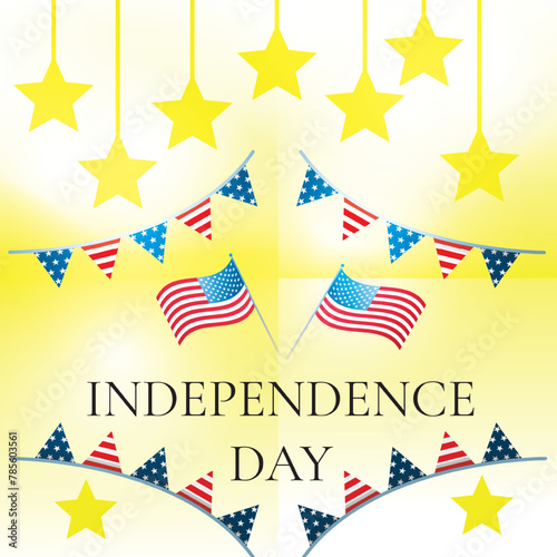 Happy Independence day poster  background design