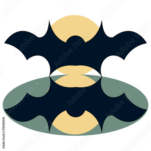 Bat logo animal and vector, wings, black, vampire, gothic, illustration, bat icon design