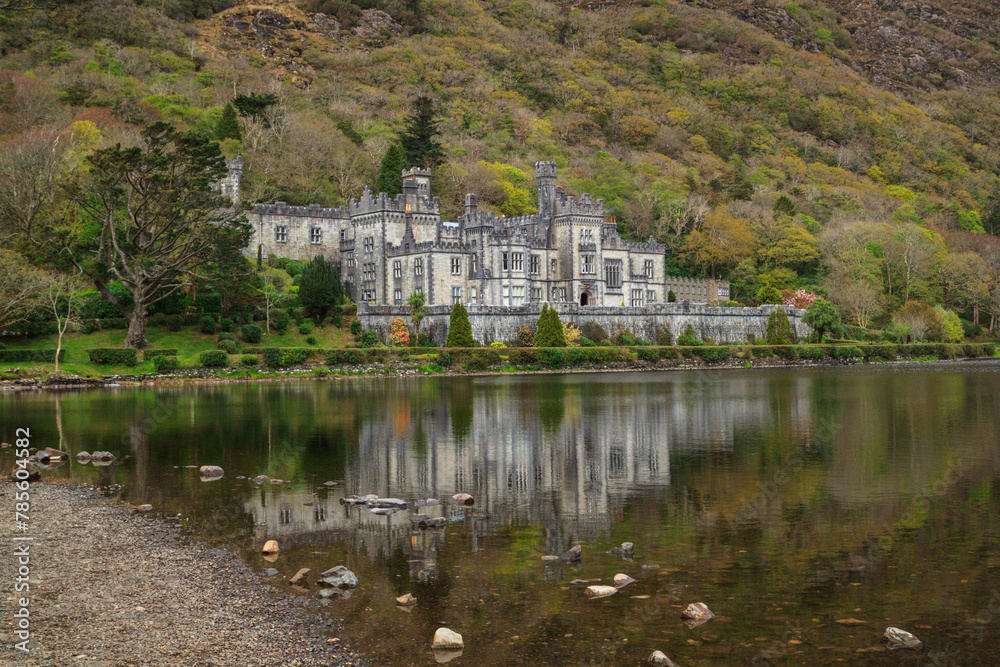 Kylemore Abbey in Connemara mountains, Ireland Kylemore Abbey in Connemara mountains, Ireland