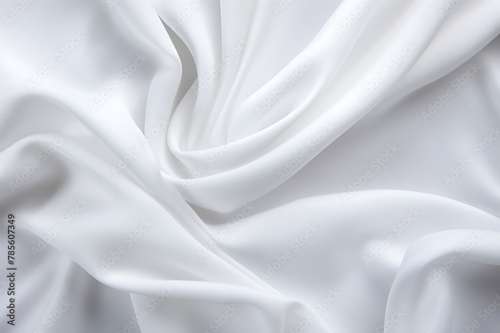 White Background, Fabric Satin Texture