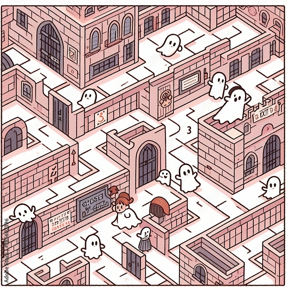 Halloween maze game
