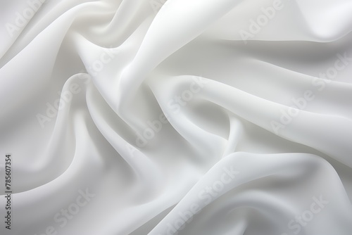 White Cloth Background, Satin Fabric Texture