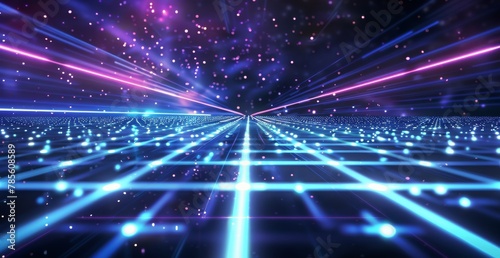 Abstract Background With Lines and Stars