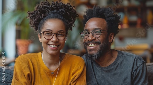 A Man and a Woman Sitting Next to Each Other