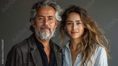 Man and Woman Posing for Picture