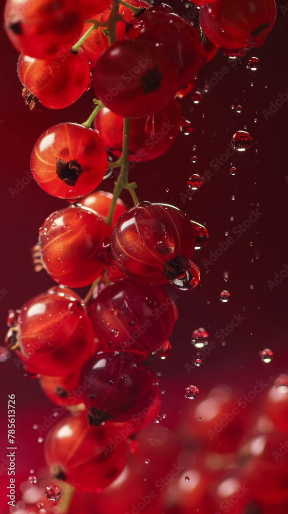 Juicy Red Currant: A Burst of Flavor in Vibrant Surroundings Juicy Red Currant: A Burst of Flavor in Vibrant Surroundings