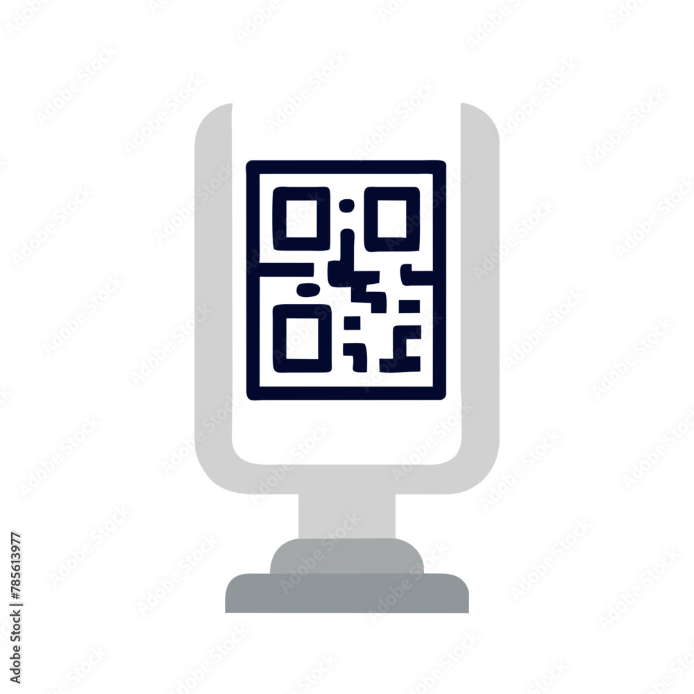 QR Code Scanner icon vector graphics element silhouette sign symbol illustration on a Transparent Background QR Code Scanner icon vector graphics element silhouette sign symbol illustration on a Transparent Background