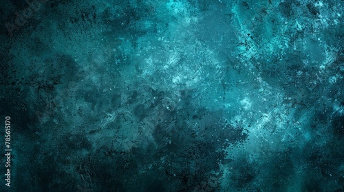 teal and black abstract background with grainy texture and glowing light effect grunge style illustration