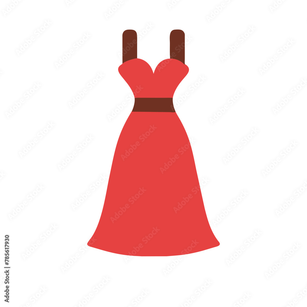 Bridal Gown icon vector graphics element silhouette Wedding sign symbol illustration on a Transparent Background