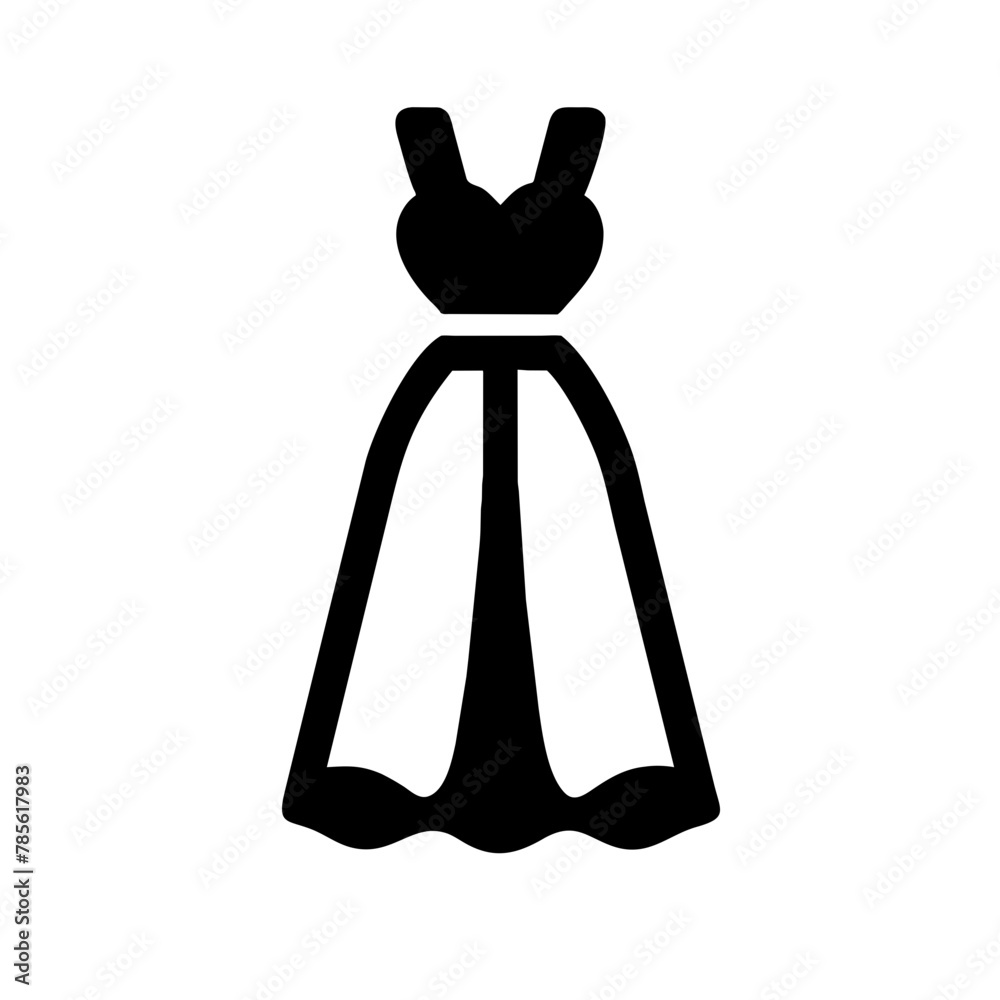 Bridal Gown icon vector graphics element silhouette Wedding sign symbol illustration on a Transparent Background Bridal Gown icon vector graphics element silhouette Wedding sign symbol illustration on a Transparent Background