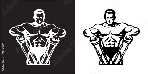 Wallpaper Mural  IIlustration Vector graphics of GYM icon Torontodigital.ca