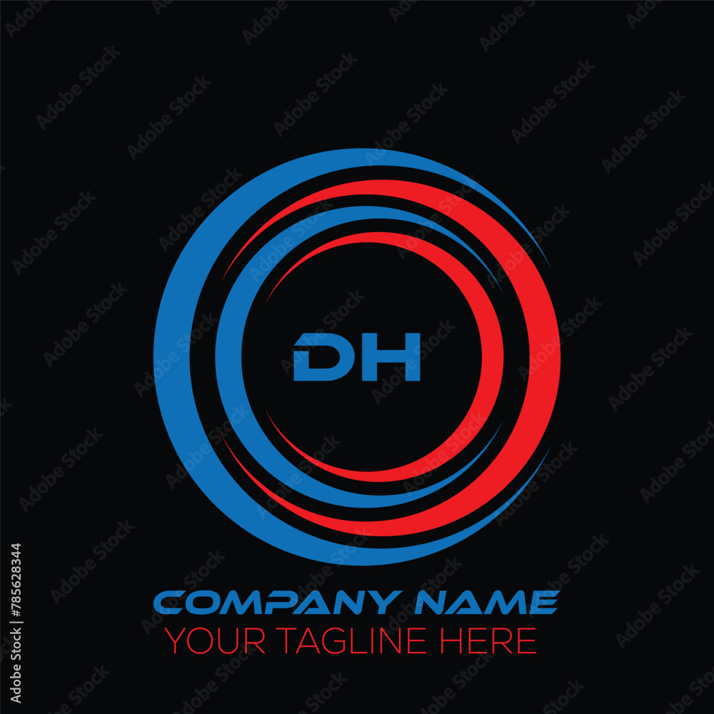 DH letter logo creative design. DH unique design. DH letter logo design on black background. DH letter logo creative design. DH unique design. DH letter logo design on black background.