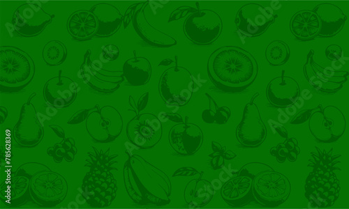 fruite Bacground pattern vector fruit pattern drawing