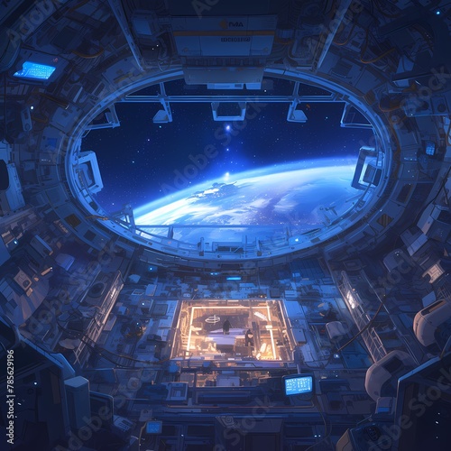 Step into the Heart of Deep Space - A Captivating Look Inside a High-Tech Spaceship