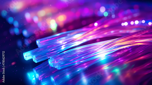 Technology fiber optic illustration