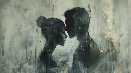 silhouette of a couple