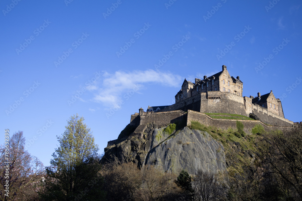 Edinburgh castle in the Scotland