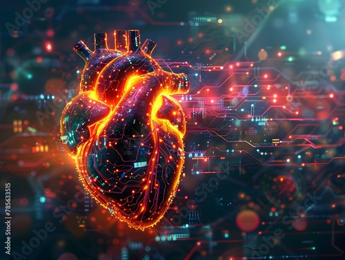 Circuitry Heart: The Pulsating Core of Digital Innovation
