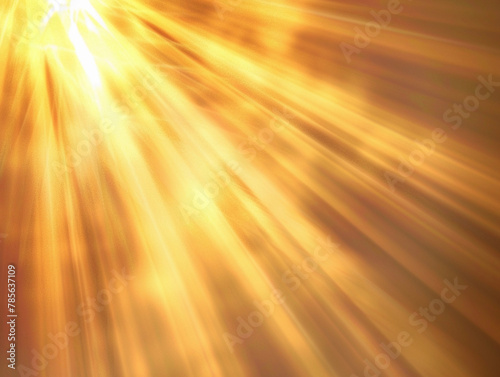Golden Sunrise Rays Abstract Background