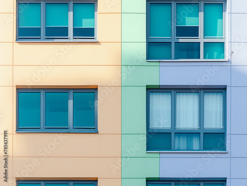 Pastel Toned Architectural Grid © pavlofox