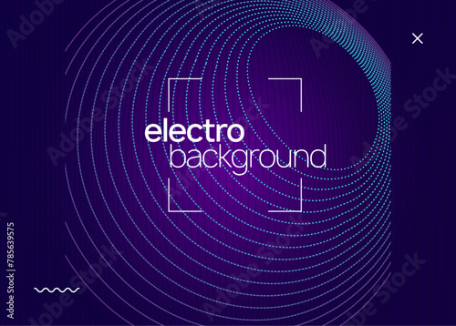 Techno Banner. Soundwave Radio Invitation. Party Poster. Discotheque Concert Graphic. Pink Fest Design. Electro Cover. Blue Dance Magazine. Green Techno Banner