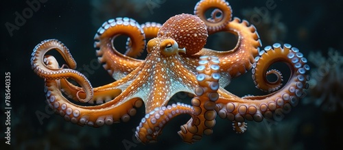 Common octopus (Octopus vulgaris). Wildlife animal photo