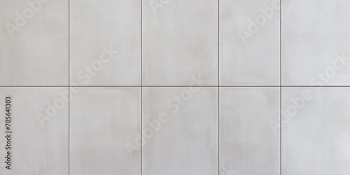 Texture of white, square, ceramic tiles. 