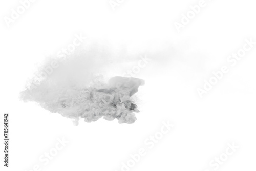 Smoke car burnout on transparent background