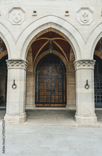entrance to the church of st john the baptist photo