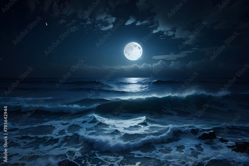Captivating views include ocean waves of the crescent moon signalling ...