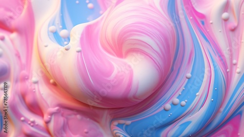 Bubble gum ice cream texture