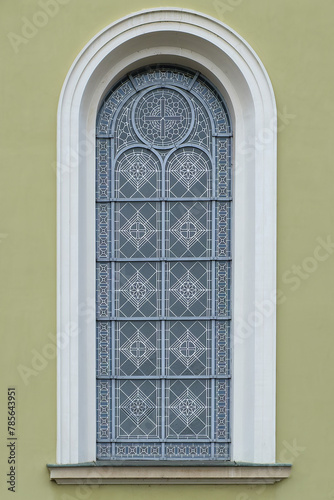 large Gothic leaded glass window