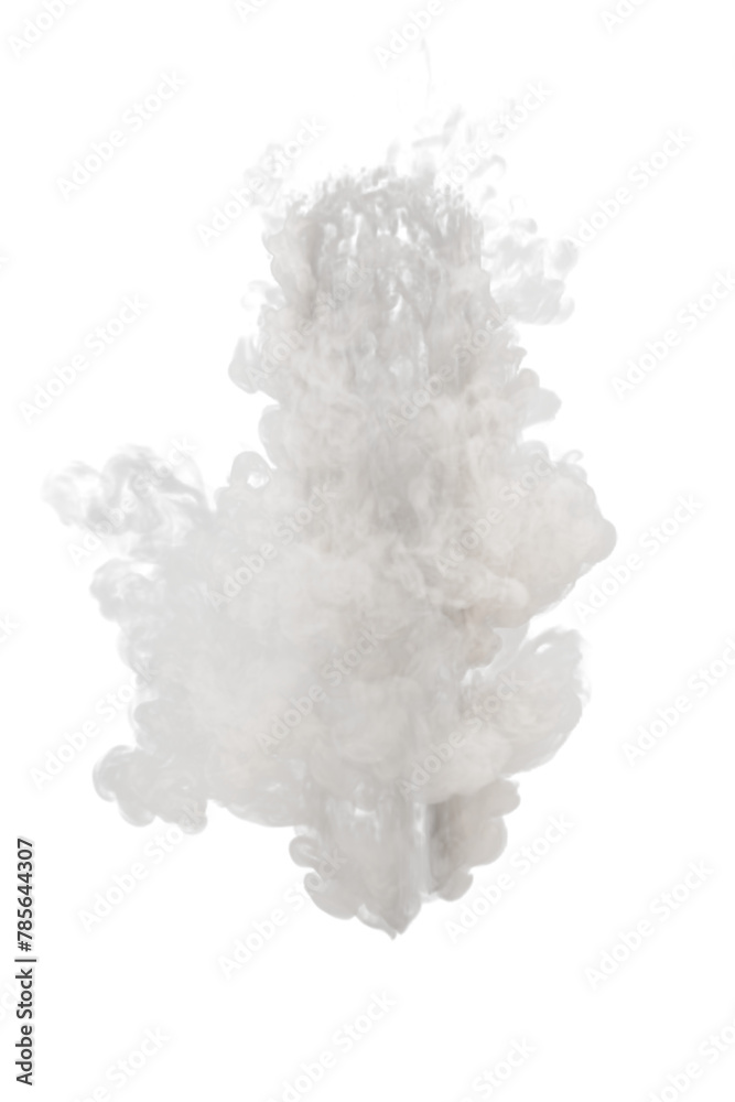 Nitrogen of rocket launch on transparent background Nitrogen of rocket launch on transparent background