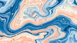 Swirling Marble Pattern With Blue and Orange Tones
