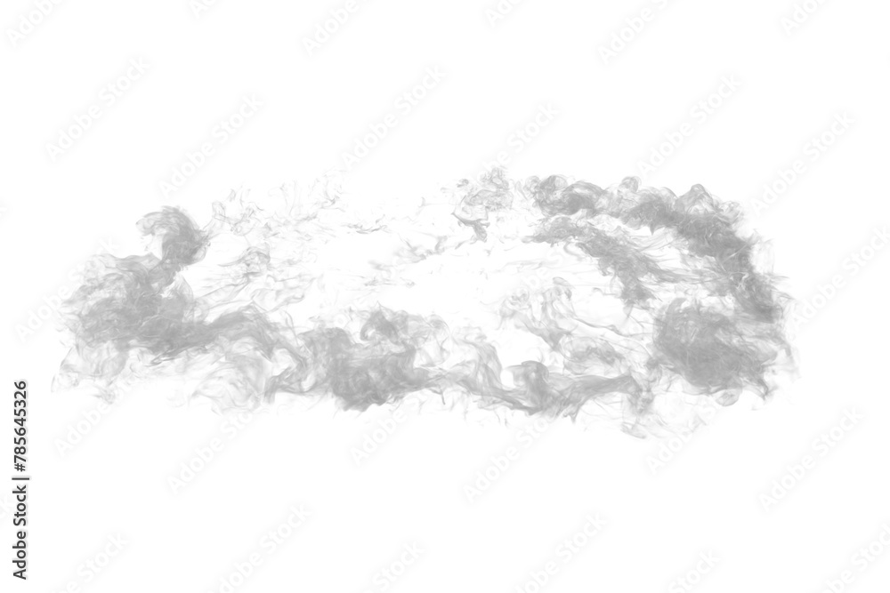 Smoke shockwave on transparent background