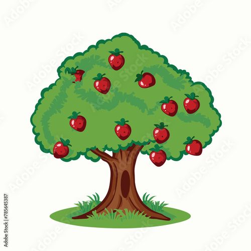 tree with red apples