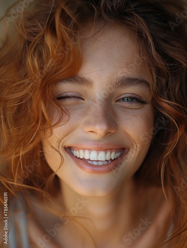 happy smiling woman